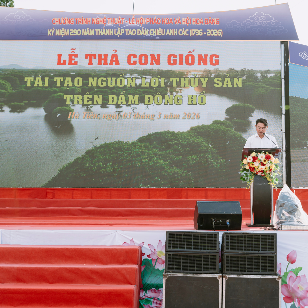 Phường Hà Tiên (An Giang): Thả Hơn 1 Triệu Con Giống Tái Tạo Nguồn Lợi Thủy Sản Tại Đầm Đông Hồ